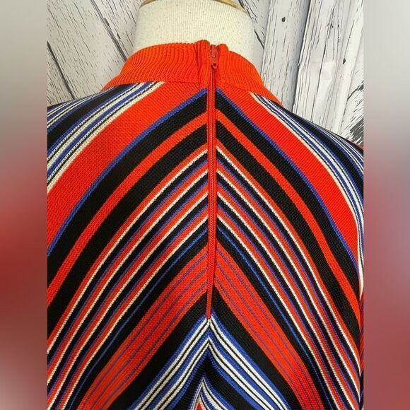 Vintage 1960’s Evan Wayne Original Pullover Poncho Stripes Sz 11 - Picture 6 of 9